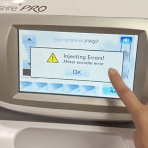 derma shine pro injection errors